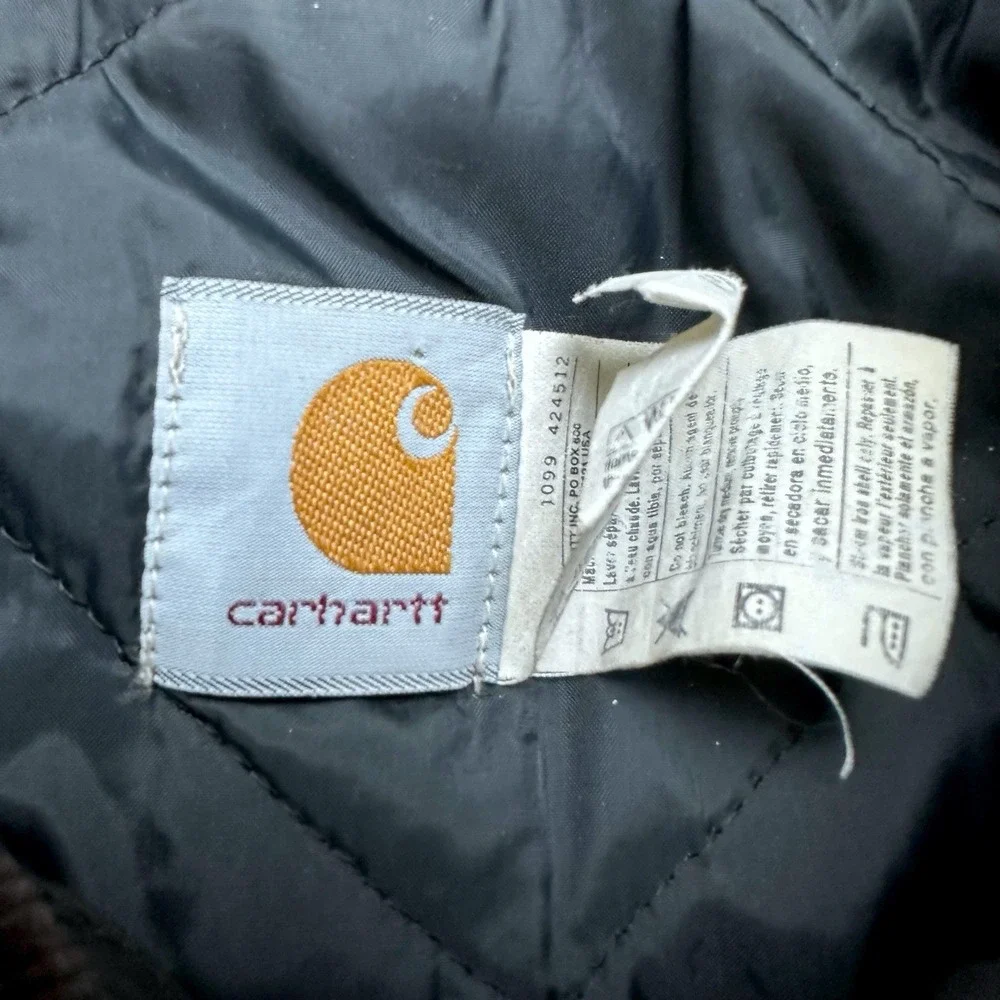 VTG Carhartt Arctic Jacket Quilted USA Men's‎ 2XL Tall C26 CHT Chestnut Brown